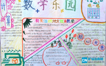 2016数学手抄报图片四年级